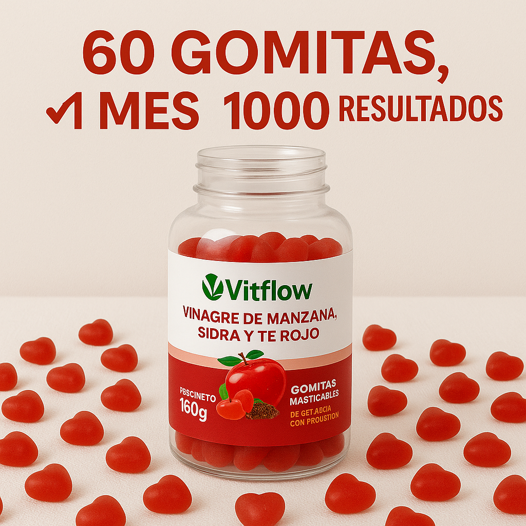 GOMITAS DE VINAGRE DE MANZANA - VITFLOW ® 🍎