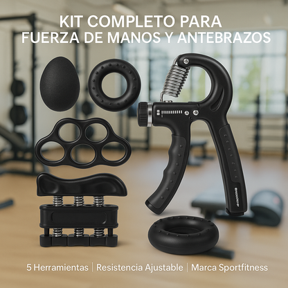 Ejercitador Antebrazo AnteGrip ® Kit 5 en 1 🦍