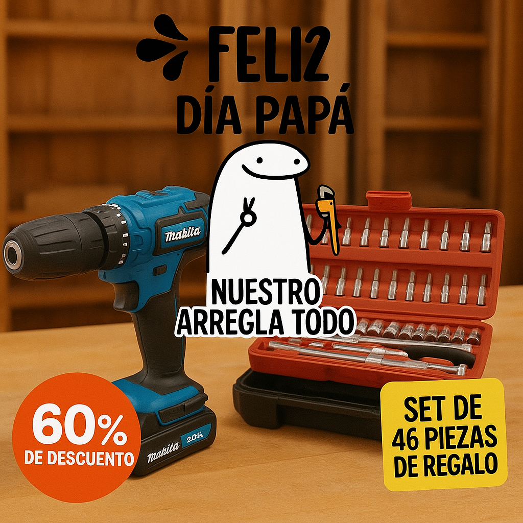OFERTA DÍA DEL PADRE TALADRO MAKITA ® + OBSEQUIO 👨🏽🎁