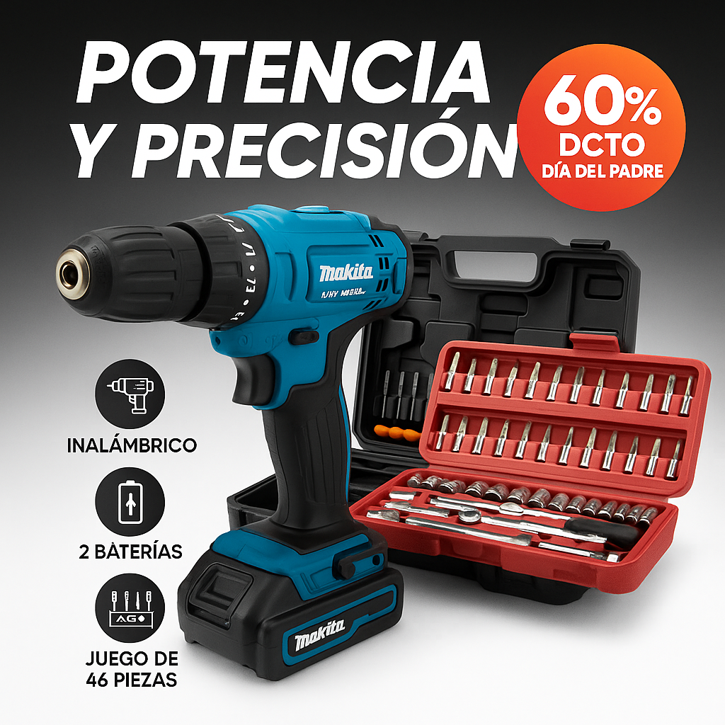 OFERTA DÍA DEL PADRE TALADRO MAKITA ® + OBSEQUIO 👨🏽🎁