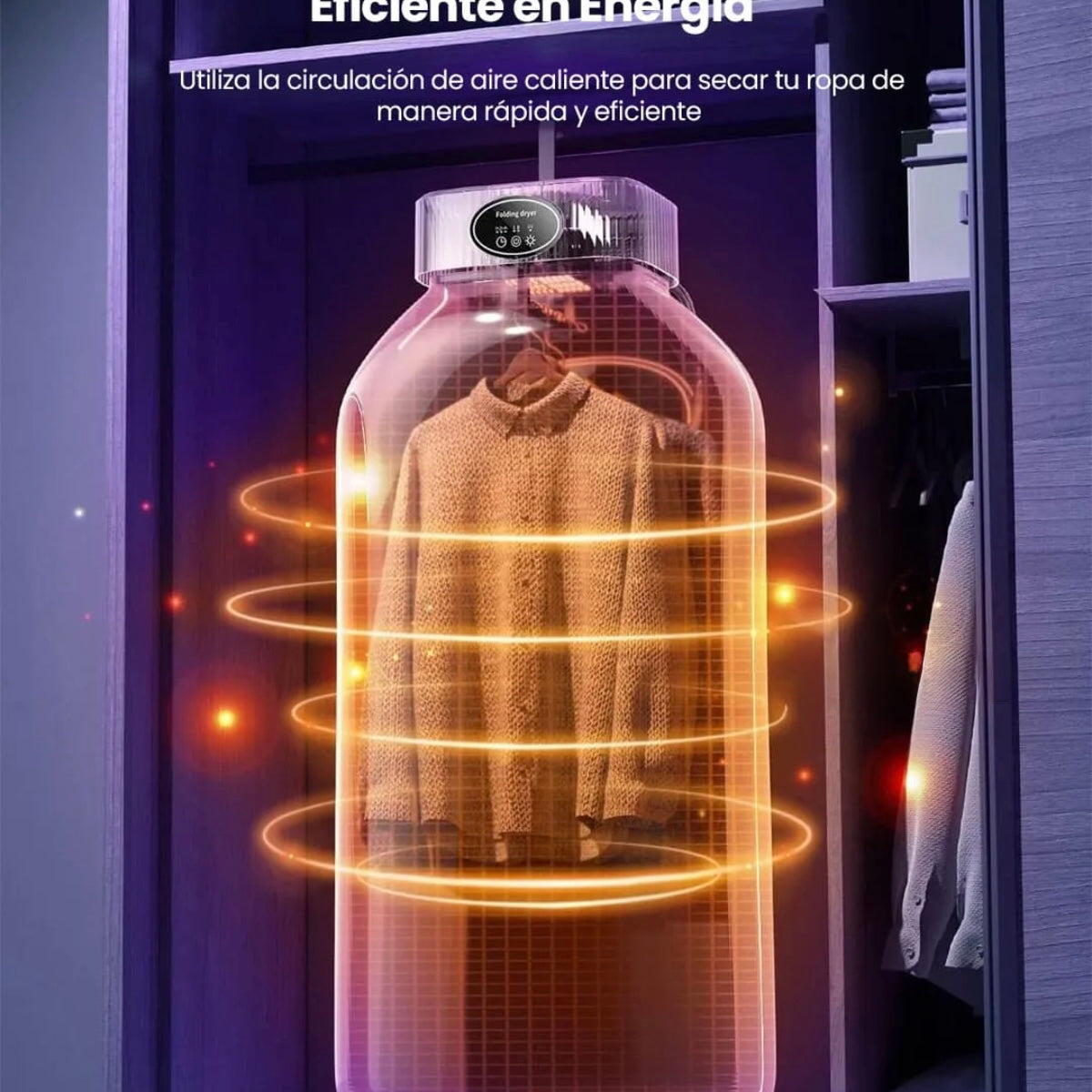 Secador De Ropa Portátil Folding ® - Ropa seca y sin arrugas donde sea