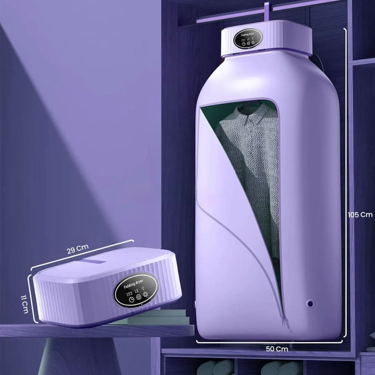 Secador De Ropa Portátil Folding ® - Ropa seca y sin arrugas donde sea