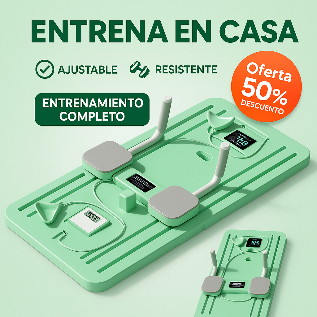 ¡Transforma tu abdomen desde casa con la Tabla de Pilates 5 en 1! 🍑❤️