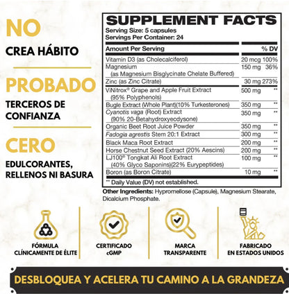 KING MAKER - POTENCIADOR DE TESTOSTERONA