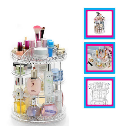 ORGANIZADOR DE MAQUILLAJE GIRATORIO