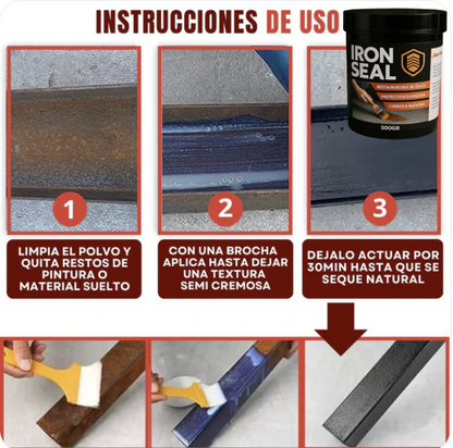 IRON SEAL® - Elimina y previene el Óxido con tecnología Alemana en una sola aplicación