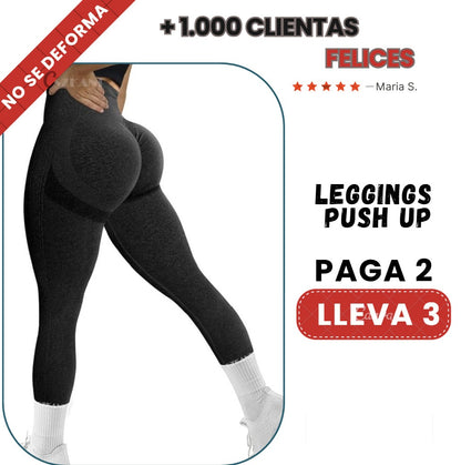Leggins Push Up- Ajuste Perfecto para Resaltar Tus Curvas 3x2